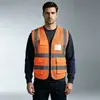 Coletes refletivos para canteiros de obras, projetos de construção chineses, roupas refletivas de segurança, impressão de logotipo personalizado, uniformes de trabalho