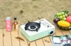Estilo Campamento al Aire Libre Estufa de Tres Hornillas a Prueba de Viento Estufa de Gas Portátil Estufa de Cartucho de Doble Propósito Estufa de Gas para Picnic Estufa Magnética