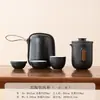 Juego de Té Portátil para Viaje Juego Pequeño Tetera para Exteriores Taza de Té Sencilla Personal para Acampar Taza Rápida Una Tetera Cuatro Tazas