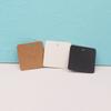 6*6 Venta Directa 100 piezas Tarjeta de Almacenamiento para Collar Colgante de Papel Kraft en Blanco Tarjeta de Embalaje para Joyería Etiqueta de Exhibición en Vivo