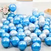 Conjunto de Balões Metálicos Espessos 30 Peças para Festa de Aniversário de Natal Decoração Balões Flutuantes Metal Cromado Atacado