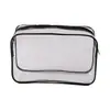 Bolsa de maquillaje de PVC transparente, impermeable, gran capacidad, bolsa de viaje para maquillaje y artículos de tocador, bolsa portátil para almacenamiento de cuidado de la piel, múltiples colores