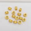 Cuentas de mantra de seis palabras de oro antiguo que conservan el color, pulsera DIY, pulsera, cuentas de oro, cuentas sueltas, accesorios de joyería al por mayor