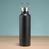 Botella de Agua Deportiva de Boca Pequeña Estilo Americano Transfronteriza con Pintura de Goma, Vaso Aislado de Acero Inoxidable 304, Botella de Agua Mate para Senderismo al Aire Libre