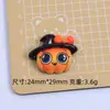 Lindo Maullido Halloween Dibujo Animado Hecho a Mano DIY Pegamento Cremoso Resina Accesorios Pequeños Joyería Hebilla de Zapato Croc Paquete de Materiales