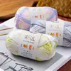 Hilo de fibra de bambú para tejer suéteres DIY hechos a mano, hilo de algodón para verano, materiales de punto de lino Tencel, kit de ganchillo, ovillo de hilo