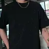 Camiseta de Moda de Alta Gama Resistente Cielo Estrellado para Hombre Manga Corta Verano Nueva Sin Planchar Holgada Cuello Redondo Casual Media Manga Camiseta de Tendencia
