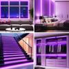 Fita de LED USB 5V Luzes Rosa Decoração de Quarto de Meninas Luz de Fundo de TV 3 Teclas Dimerização SMD2835 60 LEDs/m Lâmpada Colável