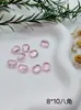 Fondo Puntiagudo Forma Especial Rosa Glaciar Diamante Suelto Manicura Estéreo Diamante Grande Material de Vidrio Boutique Corazón Torcido Corazón Adornos de Diamante DIY