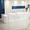 Balcão de recepção balcão de caixa canto de loja de roupas balcão de checkout salão de beleza balcão de bar balcão de atendimento mesa de balcão de atendimento simples e moderna