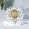 Fivela de Flor com Strass de Liga de Zinco Diamante de Proteína de Resina Suporte de Presilha DIY Material de Decoração Artesanal Pingente Joia