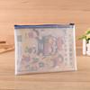 Bolsa de malla con cremallera multiusos al por mayor Hong Kong, Macao y Taiwán bolsa de información con cremallera de color bolsa de archivo de malla de PVC