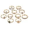 Anel de fronteira estilo francês design de nicho feminino joias de alto senso atacado anel de diamante borboleta amor terno tudo combinando