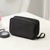 Bolsa de Maquiagem de Mão Simples com Boca Vermelha Bolsa de Viagem Bolsa para Base em Pó Bolsa de Maquiagem Bolsa de Armazenamento Multifuncional Conveniente