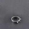 Anillo de acero inoxidable de tres puntas con clavos de autodefensa anti-lobo con púas, anillo de acero de titanio, productos de moda para amantes de los anillos.