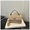 Moderna Popular 2026 Nova Tendência Outono/Inverno Cor Color Block Chique Simples Bolsa de Mão Pequena Quadrada para Mulheres Bolsa de Ombro Transversal