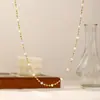 Estilo de Férias Novo Primavera e Verão Nicho Colar Colorido com Múltiplas Pedras Flor Pequena Corrente para Clavícula Design Acessórios Menina Dopamina