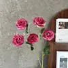 Flores artificiales, rosa de burbuja de 5 cabezas, para arreglos florales de boda, exhibiciones florales decorativas, decoración del hogar, escaparates y exportación al por mayor