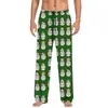 Pantalones de pijama de algodón imitación con estampado 3D, europeos y americanos, transfronterizos, casuales para el hogar, para hombre y mujer, con cordón, bolsillo lateral con solapa, pantalones para el hogar, pantalones