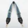 Nuevo colorido tejido ancho a rayas estampado correa ancha para el hombro estilo étnico bandolera femenina estilo coreano versátil un solo hombro chica estilo occidental