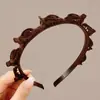 Diadema con Cabeza de Peine de Pelo Flocado Moda Nueva Dientes Antideslizante Lavado de Cara Pinza para el Pelo Flequillo Frente Herramienta de Estilismo del Cabello