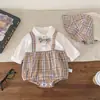 Ropa Formal Fulaiman para Bebé de un Año para Niños, Conjunto de Primavera y Otoño para Primer Mes de Recién Nacido, Mameluco de Estilo Caballero para Niño con Capucha