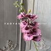 Alta qualidade 8 cabeça flor de cerejeira lábio borboleta orquídea sentir Phalaenopsis mesa nórdica decoração foto adereços design floral