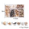 Accesorios DIY transfronterizos combinación de conchas marinas naturales mixtos coloridos paquete de 6 relleno mixto de silicona