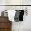 3654 # Camiseta elegante de manga corta con pliegues y ceñida a la cintura para mujer, perfecta para el verano. Diseño único y hermoso, corte ajustado, sin mangas y de longitud corta