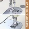 Prensatelas de Doble Hilo para Máquina de Coser de Mesa, Izquierdo y Derecho Doble Cuchilla Sp-18 Tope de Doble Filo Prensatelas Completamente de Acero para Bolsillo Trasero de Jeans Puntada Superior