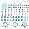 Conjunto de Pulseiras DIY Infantis Série Desenho Animado Unicórnio Arco-Íris Pirulito Balão Venda Quente Personalizado Transfronteiriço 66 Peças