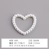 Accesorios de oso con lazo de amor de imitación perla ABS Material para joyería con cuentas de estrella pequeña redonda hecha a mano DIY