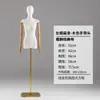 Mannequin Feminino de Meio Corpo com Cobertura de Tecido, Adereço de Exibição com Membros Móveis para Vitrine de Loja de Roupas