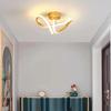 Lámpara de Techo LED Simple Moderna para Pasillo, Corredor, Doble Círculo, Entrada de Vestíbulo, Balcón, Luz de Entrada, Lámparas Escandinavas