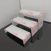 Centro de Mesa para Postres de Acrílico Bandeja para Pastel de Boda Soporte de Exhibición Soporte para Pasteles de Té de la Tarde Mesa para Descanso de Té de Buffet Frío