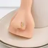 Cross-border europeu e americano avançado senso 26 letras em forma de U diamante nariz unha feminino nicho design senso simples não-perfurante nariz clipe