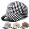 Sombrero Otoño e Invierno para Mujer Nuevo Estilo Coreano Pata de Gallo Dos Gorra de Béisbol de Algodón Tendencia de Moda Viaje al Aire Libre Gorra Parasol