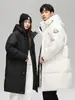 Ropa Deportiva de Herramientas para Exteriores Chaqueta con Capucha de Dos Aberturas Chaqueta de Plumas para Hombre y Mujer de Longitud Media de Alta Calidad Chaqueta con Capucha GB