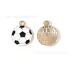 Accesorios de Fútbol Coloridos Estilo Deportivo Piezas de Esmalte Colgantes de Aleación para DIY Cadenas para Teléfono Llaveros Dijes Hechos a Mano