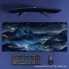 Mouse Pad Céu Estrelado Personalizado Ins de Alta Aparência Extra Grande Espessado Borda Antiderrapante Teclado Jogo de E-Sports