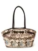 Bolsa de Felpa Nueva 2026, Bolsa Tote de Gran Capacidad, Bolso de Hombro Estilo Étnico, Bolso de Hombro Dulce y Fresco para Estudiantes