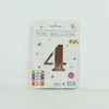 Venta al por mayor estilo INS comercio electrónico transfronterizo 16 pulgadas Exquisitamente empaquetado digital empaque individual de tarjeta de papel globos de papel de aluminio, versión delgada americana
