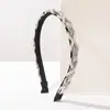 Faixa de Cabelo He Ming Estilo Novo Transfronteiriço Retro Trabalho Pesado Corrente Torcida Strass Borda Fina Faixa de Cabelo Toque de Luxo Adorno Estilo Corte