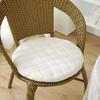 Cojín redondo de pana grueso, extraíble y lavable, cojín para silla de ratán, cojín redondo para taburete, cojín para silla, color sólido, antideslizante, entrega de fábrica