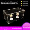 Plexiglass acrílico feito à mão tamanho amostra montada caixa de exibição tampa contra poeira Lego caixa de exibição de animação