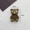 Acessórios de Liga de Ursinho Fofo, Enfeites de Desenho Animado Tridimensionais, Grampos de Cabelo Fofos, Acessórios de Cabelo, Materiais DIY para Capa de Celular