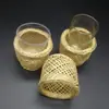 Fundas para Tazas de Tejido de Bambú que No Queman las Manos, Fundas Desechables para Tazas para Beber Té, Artículos Pequeños, Coladores de Té, Tejido de Bambú para Entretener a los Invitados
