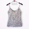 Nuevo chaleco pequeño ajustado de moda con lentejuelas, camisola sexy versátil 06#