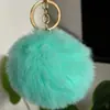 Llavero de bola de pelo de conejo rex imitación 8CM, colgante de bola de pelo de conejo rex artificial, accesorios para ropa, transfronterizo