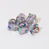 Colgante de color sólido plateado con cuentas de orquídea lirio luminoso cadena para teléfono móvil cuentas sueltas con agujero recto material decorativo accesorios para joyería DIY